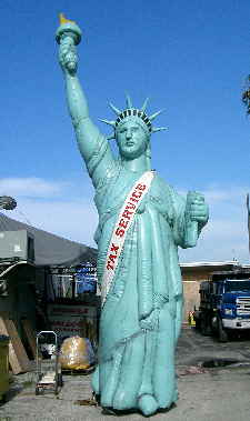 Statue of Liberty Inflatable for Tax Offices